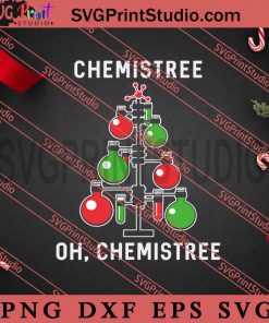 Christmas Chemistree SVG, Merry Christmas SVG, Xmas SVG EPS DXF PNG Digital Download