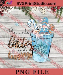 Flannels Lattes And Leggings PNG, Winter PNG, Snow PNG Digital Download