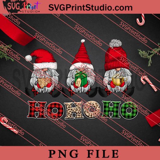 Gnome Christmas Sublimation HoHoHo PNG, Merry Christmas PNG, Gnome PNG Digital Download