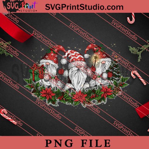 Gnome Holiday Christmas PNG, Merry Christmas PNG, Gnome PNG Digital Download