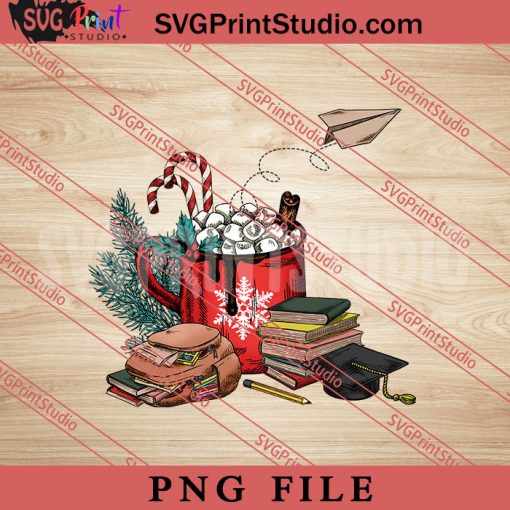Hot Cocoa Christmas Teacher Elements PNG, Merry Christmas PNG, Teacher PNG Digital Download
