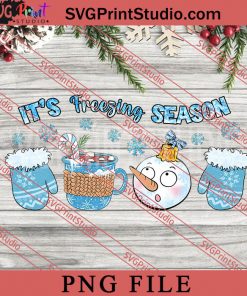 Its Freezing Season Coffee PNG, Winter PNG, Snow PNG Digital Download