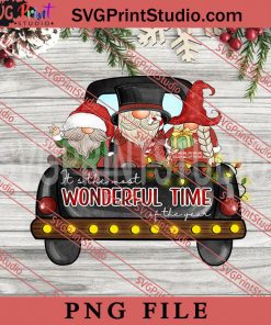 Its The Most Wonderful Time Of The Year PNG, Merry Christmas PNG, Gnome PNG Digital Download