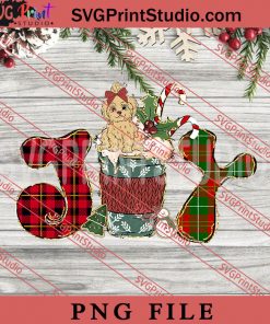 Joy Yorkie PNG, Merry Christmas PNG, Dog PNG Digital Download