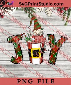 Joy Gnome Christmas Sublimation PNG, Merry Christmas PNG, Gnome PNG Digital Download