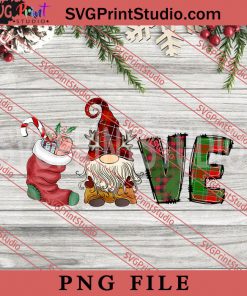 Love Gnome PNG, Merry Christmas PNG, Gnome PNG Digital Download