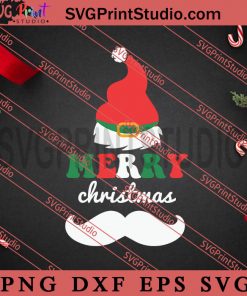 Merry Christmas Beard SVG, Christmas Gift SVG, Leopard SVG PNG EPS DXF Silhouette Cut Files
