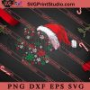 Merry Christmas Dog Paws Santa SVG, Merry Christmas SVG, Dog Christmas SVG EPS DXF PNG Digital Download