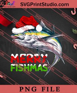 Merry Fishmas Santa Fish Fishing Lover Fisherman Christmas PNG, Merry Christmas PNG, Fishing PNG Digital Download