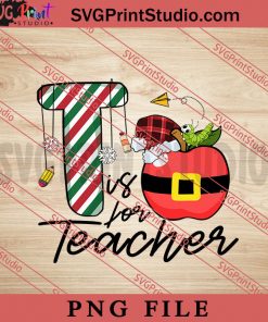 Tis For Teacher PNG, Merry Christmas PNG, Teacher PNG Digital Download