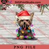 Yorkshireterrier Christmas Tree Lights PNG, Merry Christmas PNG, Dog PNG Digital Download