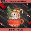 Christmas Reindeer In The Coffee Cup PNG, Merry Christmas PNG, Animals PNG Digital Download