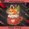 Christmas Squirrel In The Coffee Cup PNG, Merry Christmas PNG, Animals PNG Digital Download