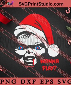 Chucky Santa Claus Christmas SVG, Merry Christmas Gift SVG, Xmas SVG PNG EPS DXF Silhouette Cut Files