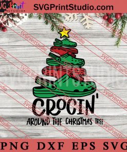 Crocin Around The Christmas Tree SVG, Merry Christmas Gift SVG, Xmas SVG PNG EPS DXF Silhouette Cut Files