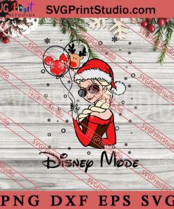 Disney Girl Of Christmas SVG, Merry Christmas Gift SVG, Xmas SVG PNG EPS DXF Silhouette Cut Files