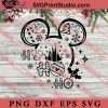 Ho Ho Ho Merry Christmas Mickey Ear SVG, Merry Christmas Gift SVG, Xmas SVG PNG EPS DXF Silhouette Cut Files