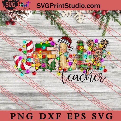 Jelly Teacher PNG, Merry Christmas PNG, Teacher PNG Digital Download