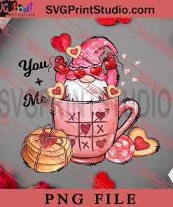 Coffee Valentine Gnome PNG, Happy Vanlentine's day PNG, Gnome PNG Digital Download