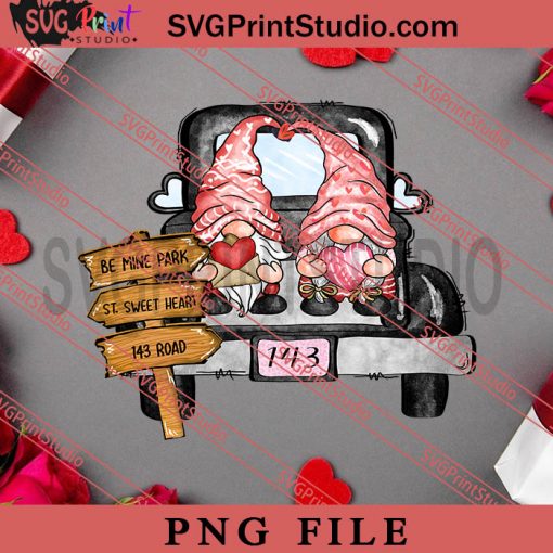 Valentine Gnome PNG, Happy Vanlentine's day PNG, Gnome PNG Digital Download