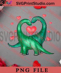 Valentines Day Dinosaur Couple Love PNG, Happy Vanlentine's day PNG, Animals PNG Digital Download