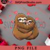 Valentines Day Sloth Couple Love PNG, Happy Vanlentine's day PNG, Animals PNG Digital Download