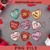 Candy Hearts Valentine Candy PNG, Happy Vanlentine's day PNG, Leopard PNG Digital Download