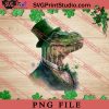 Gangster T-rex St Patricks Day PNG, St.Patrick's day PNG, Animals PNG Digital Download