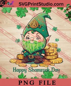 Happy Shamrocks Day PNG, St.Patrick's day PNG, Gnome PNG Digital Download