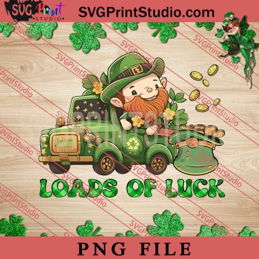 Loads Of Luck PNG, St.Patrick's day PNG, Gnome PNG Digital Download