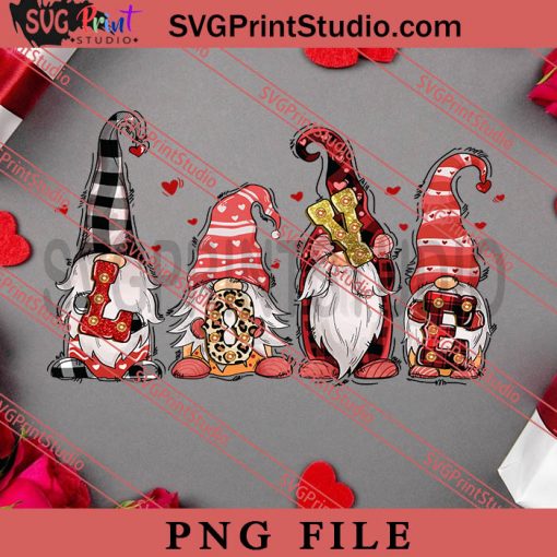 Love Gnomes PNG, Happy Vanlentine's day PNG, Gnomes PNG Digital Download
