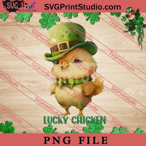 Lucky Chicken PNG, St.Patrick's day PNG, Animals PNG Digital Download