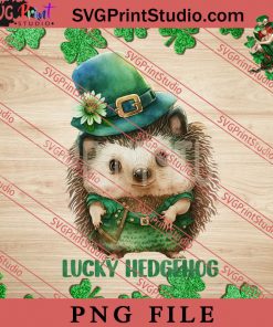 Lucky Hedgehog PNG, St.Patrick's day PNG, Animals PNG Digital Download