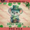 Lucky Koala PNG, St.Patrick's day PNG, Animals PNG Digital Download