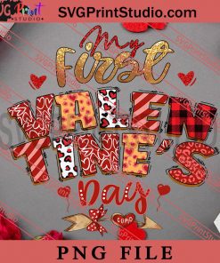 My First Valentines Day PNG, Happy Vanlentine's day PNG, Leopard PNG Digital Download