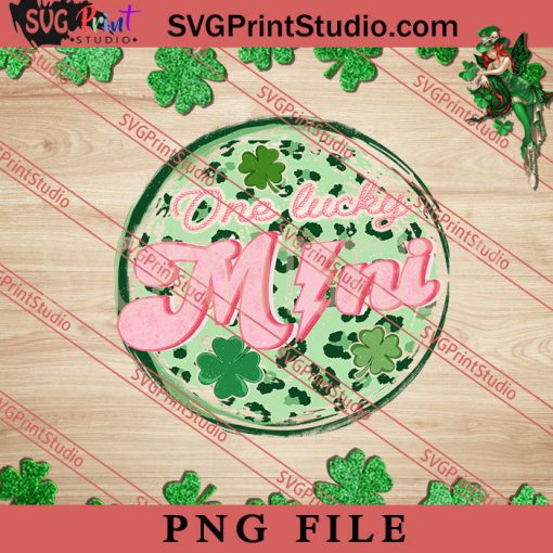 One Lucky Mimi PNG, St.Patrick's day PNG, Clover PNG Digital Download