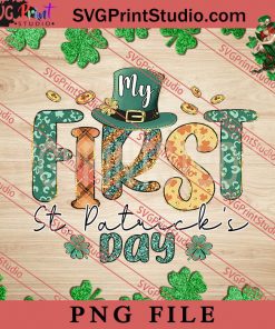 First St.Patricks Day PNG, St.Patrick's day PNG, Clover PNG Digital Download