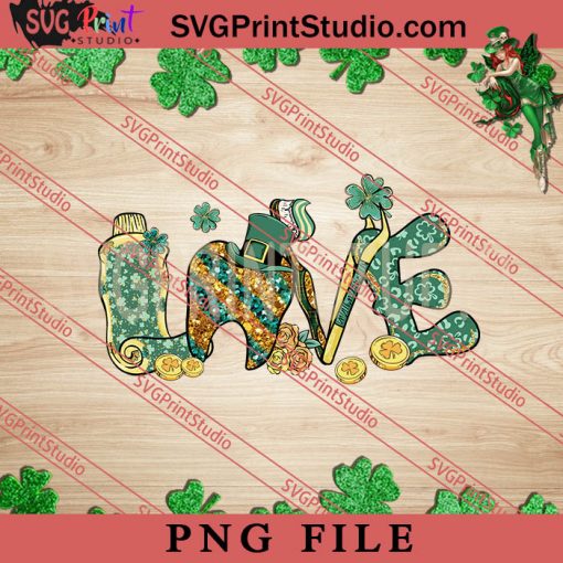 Love Lucky PNG, St.Patrick's day PNG, Clover PNG Digital Download