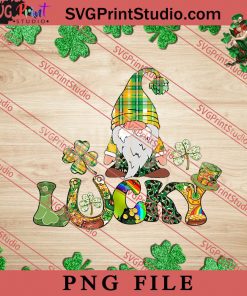 Lucky Gnome PNG, St.Patrick's day PNG, Clover PNG, Gnome PNG Digital Download