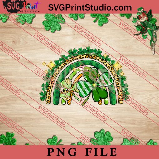 Lucky Rainbow PNG, St.Patrick's day PNG, Clover PNG Digital Download