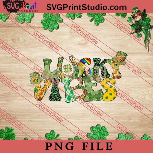 Lucky Vibes PNG, St.Patrick's day PNG, Clover PNG, Gnome PNG Digital Download