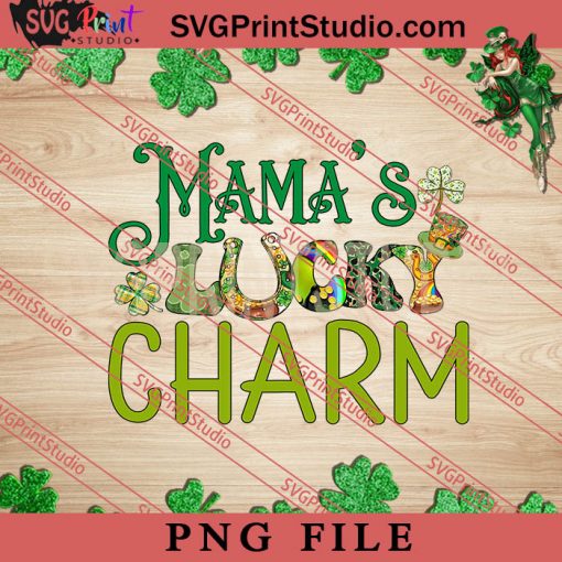 Mamas Lucky Charm PNG, St.Patrick's day PNG, Clover PNG, Gnome PNG Digital Download