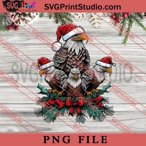 Merry Christmas Eagle Squad PNG, Merry Christmas PNG, Animals PNG, Xmas PNG Digital Download