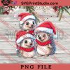 Merry Christmas Hedgehog Squad PNG, Merry Christmas PNG, Animals PNG, Xmas PNG Digital Download
