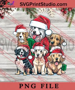Merry Christmas Puppy Squad Dogs PNG, Merry Christmas PNG, Animals PNG, Xmas PNG Digital Download