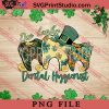 One Lucky Dental Hygienist PNG, St.Patrick's day PNG, Clover PNG Digital Download