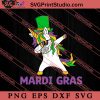 Mardi Gras Dabbing Unicorn Carnival SVG, Festival SVG EPS DXF PNG