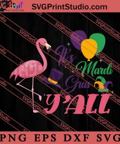 Mardi Gras Flamingo Carnival Mask SVG, Festival SVG EPS DXF PNG