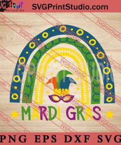 Mardi Gras Rainbow SVG, Festival SVG EPS DXF PNG