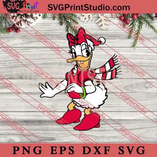 Daisy Duck Christmas SVG, Merry Christmas SVG, Xmas SVG EPS DXF PNG